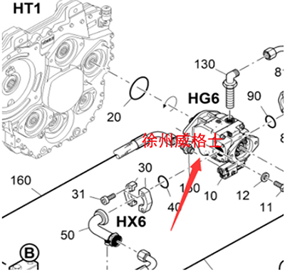 進(jìn)口攤鋪機(jī)輸料液壓泵零件號(hào)2251206